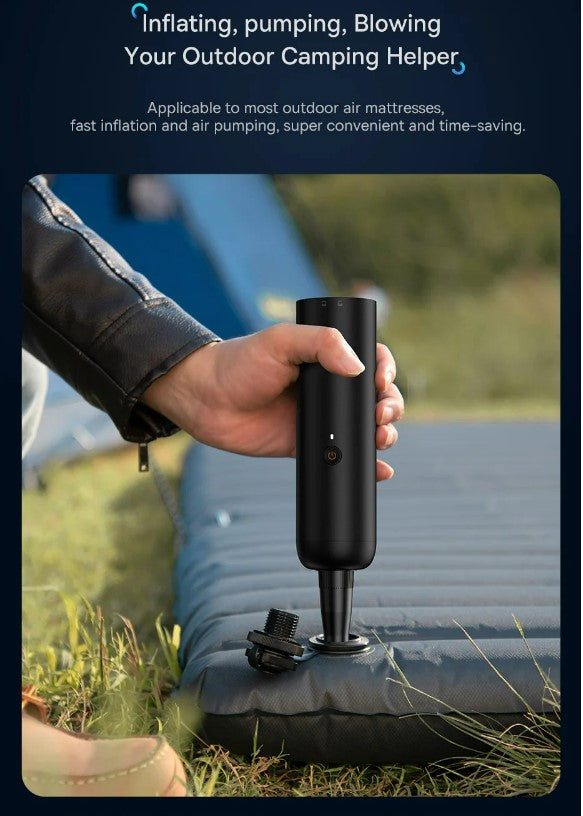 Baseus 4in1 15000Pa Car Vacuum Cleaner Air Pump Wireless Vacuum Cleaner - Black