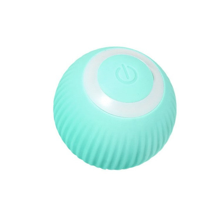 USB Charging Automatic 360 Degree Automatic Pet Rolling Ball For Puppy Cats Kitten - Blue