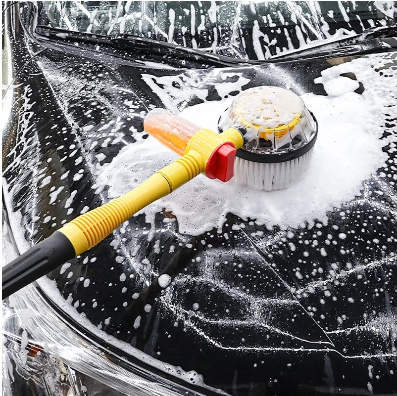 Long Handle Automatic Foaming Water Power Car Wash Brush Chenille Microfiber Car Wash Mop