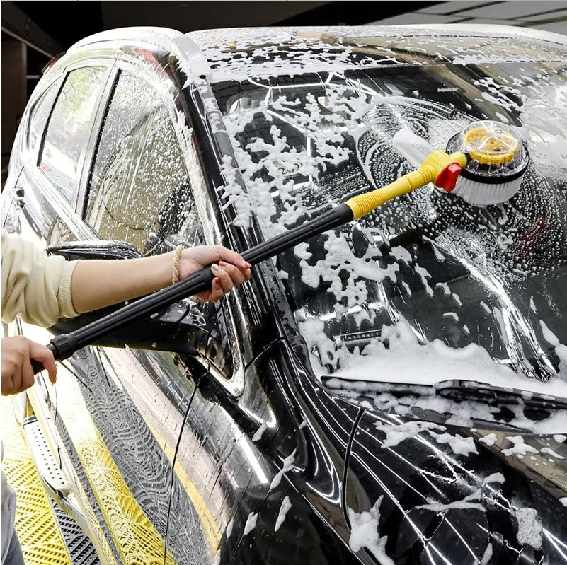 Long Handle Automatic Foaming Water Power Car Wash Brush Chenille Microfiber Car Wash Mop