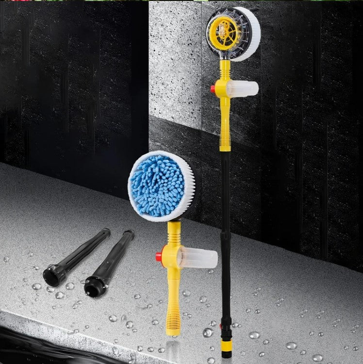 Long Handle Automatic Foaming Water Power Car Wash Brush Chenille Microfiber Car Wash Mop