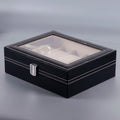 Watches Display Box Organizer Storage Box Leatherette Wrist Watch Holder Jewelry Display Case