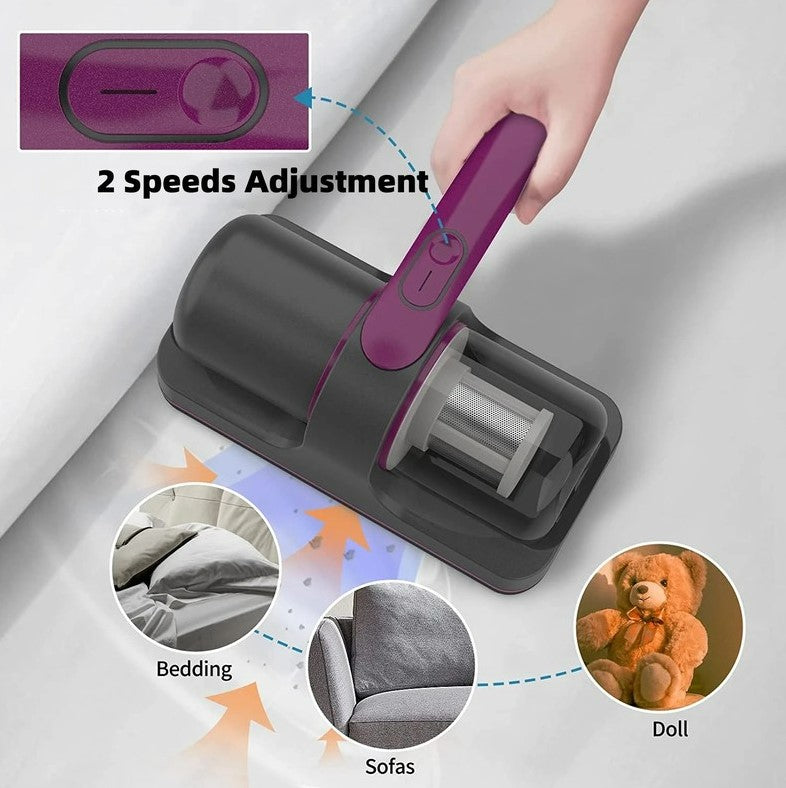 Ultraviolet Mite Removal Instrument Vacuum Cleaner Cordless Handheld Vacuum For Mattress Sofa Bed Home Detachable Filter