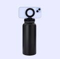 32oz Stainless Steel 304 Double-Layer Insulated Bottle with Phone Holder Magnetic Suction Cover