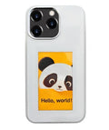 iPhone Protective Case Screen casting phone case with ink screen DIY pattern - White