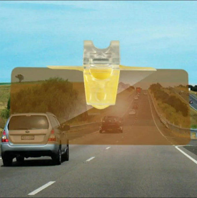 1Pc Car Sun Visor HD Anti Sunlight Day Night Vision Driving Mirror UV Fold Flip Down Clear View