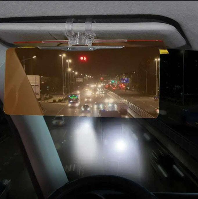 1Pc Car Sun Visor HD Anti Sunlight Day Night Vision Driving Mirror UV Fold Flip Down Clear View