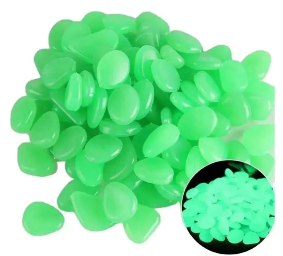 Glow In The Dark Pebbles - Green(250G)