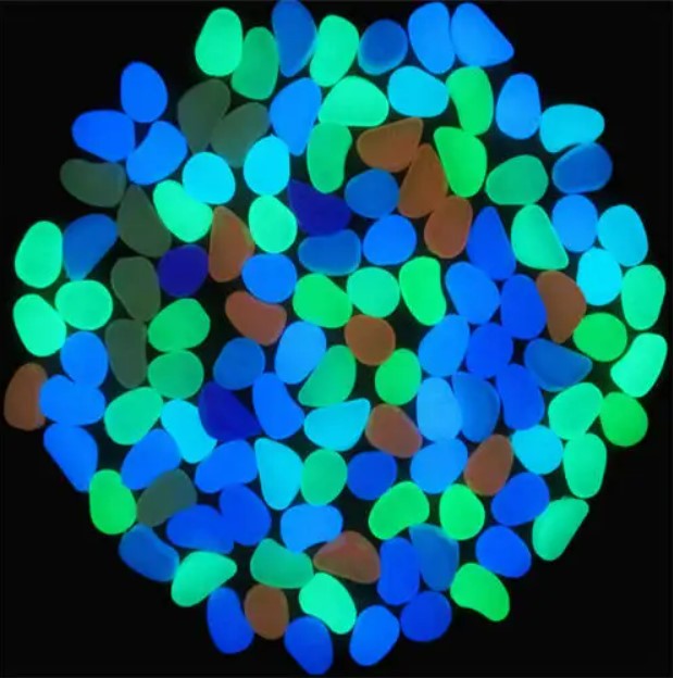 Glow In The Dark Pebbles - Assorted 1kg